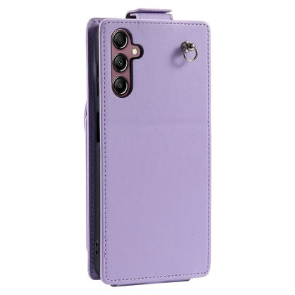 For Samsung Galaxy A14 4G / 5G Case Fully Wrapped Leather+TPU Vertical Flip Stand Cover