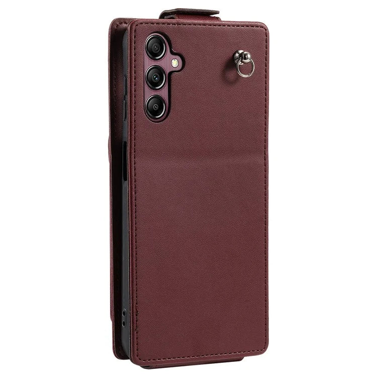 For Samsung Galaxy A14 4G / 5G Case Fully Wrapped Leather+TPU Vertical Flip Stand Cover