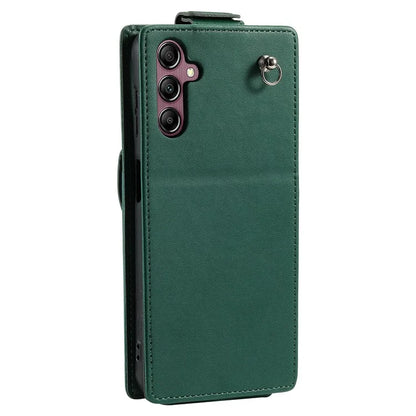 For Samsung Galaxy A14 4G / 5G Case Fully Wrapped Leather+TPU Vertical Flip Stand Cover