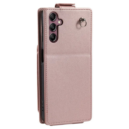 For Samsung Galaxy A14 4G / 5G Case Fully Wrapped Leather+TPU Vertical Flip Stand Cover