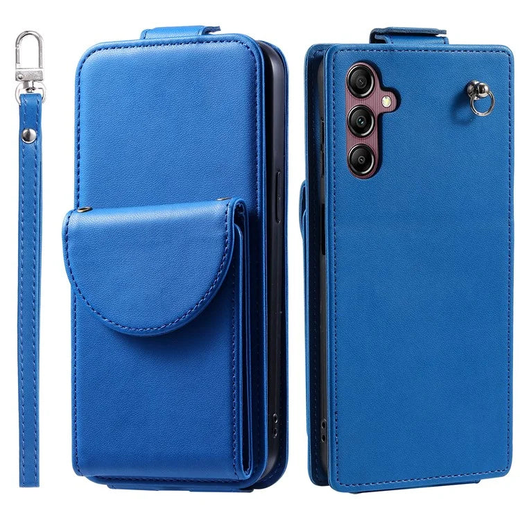 For Samsung Galaxy A14 4G / 5G Case Fully Wrapped Leather+TPU Vertical Flip Stand Cover