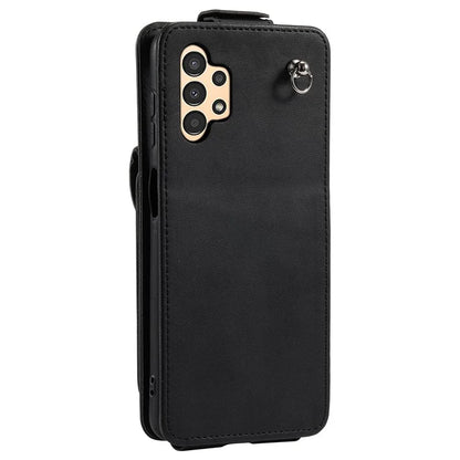 For Samsung Galaxy A13 4G / 5G Case Well-protected Leather+TPU Vertical Flip Stand Cover