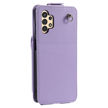 For Samsung Galaxy A13 4G / 5G Case Well-protected Leather+TPU Vertical Flip Stand Cover