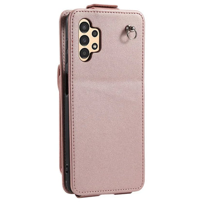 For Samsung Galaxy A13 4G / 5G Case Well-protected Leather+TPU Vertical Flip Stand Cover