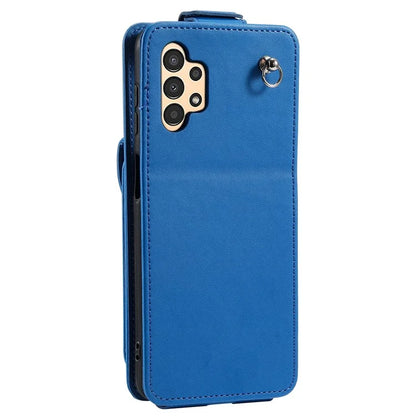 For Samsung Galaxy A13 4G / 5G Case Well-protected Leather+TPU Vertical Flip Stand Cover
