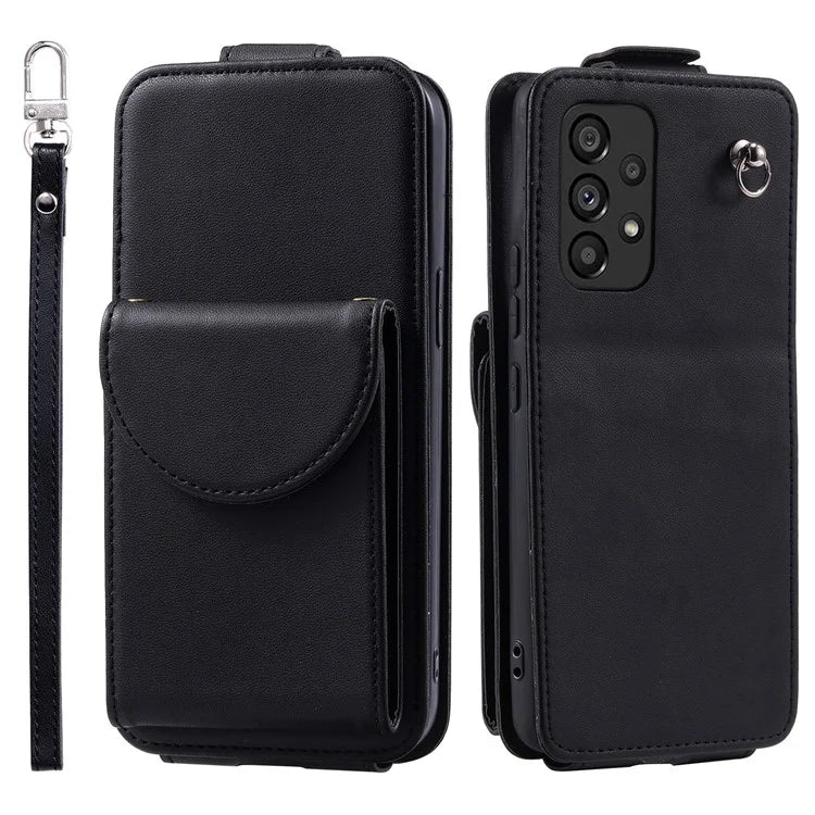 For Samsung Galaxy A23 4G / A23 5G (Global Version) Case Vertical Flip Stand Cover Leather+TPU Shell