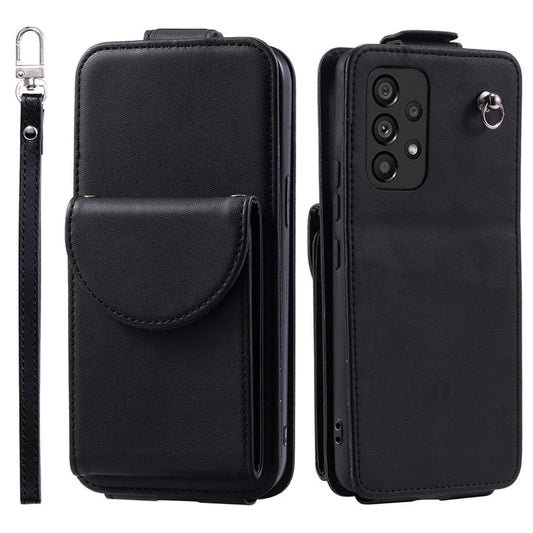 For Samsung Galaxy A23 4G / A23 5G (Global Version) Case Vertical Flip Stand Cover Leather+TPU Shell
