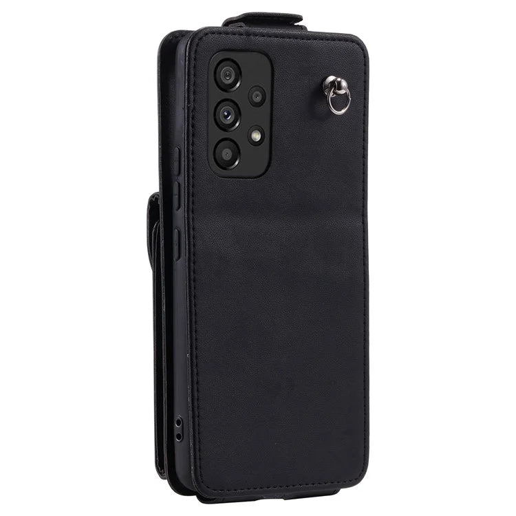 For Samsung Galaxy A23 4G / A23 5G (Global Version) Case Vertical Flip Stand Cover Leather+TPU Shell