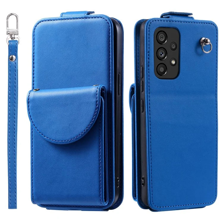 For Samsung Galaxy A23 4G / A23 5G (Global Version) Case Vertical Flip Stand Cover Leather+TPU Shell