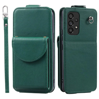 For Samsung Galaxy A23 4G / A23 5G (Global Version) Case Vertical Flip Stand Cover Leather+TPU Shell