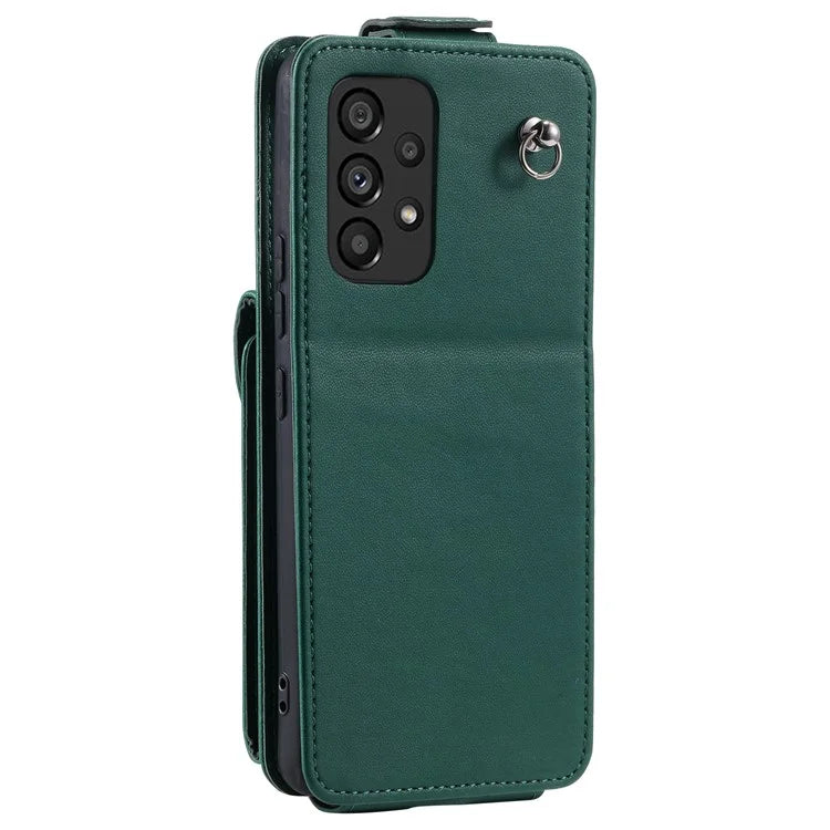 For Samsung Galaxy A23 4G / A23 5G (Global Version) Case Vertical Flip Stand Cover Leather+TPU Shell