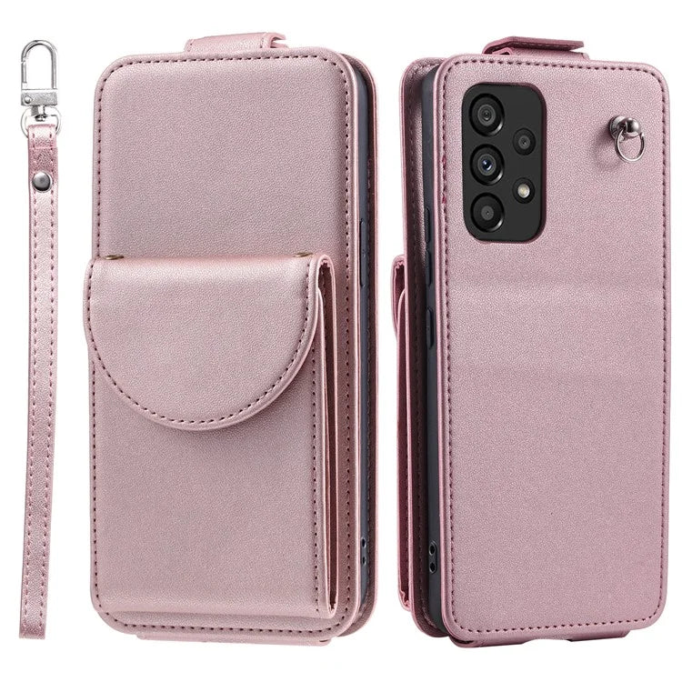For Samsung Galaxy A23 4G / A23 5G (Global Version) Case Vertical Flip Stand Cover Leather+TPU Shell