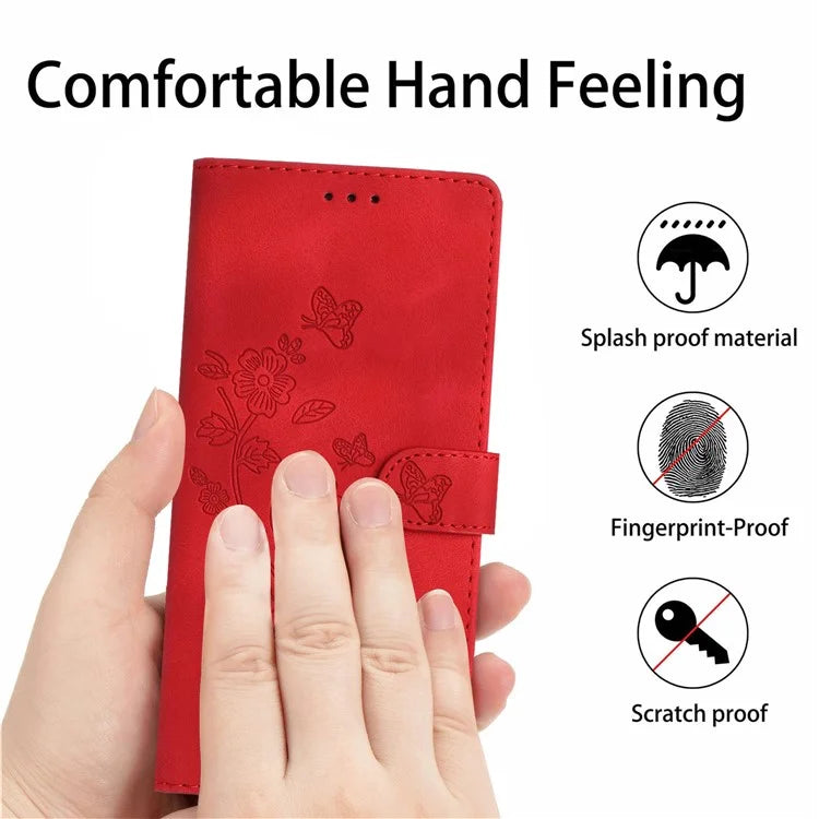 For Samsung Galaxy A05 4G Case PU Leather Stand Cover Magnetic Phone Shell Imprinted Wallet