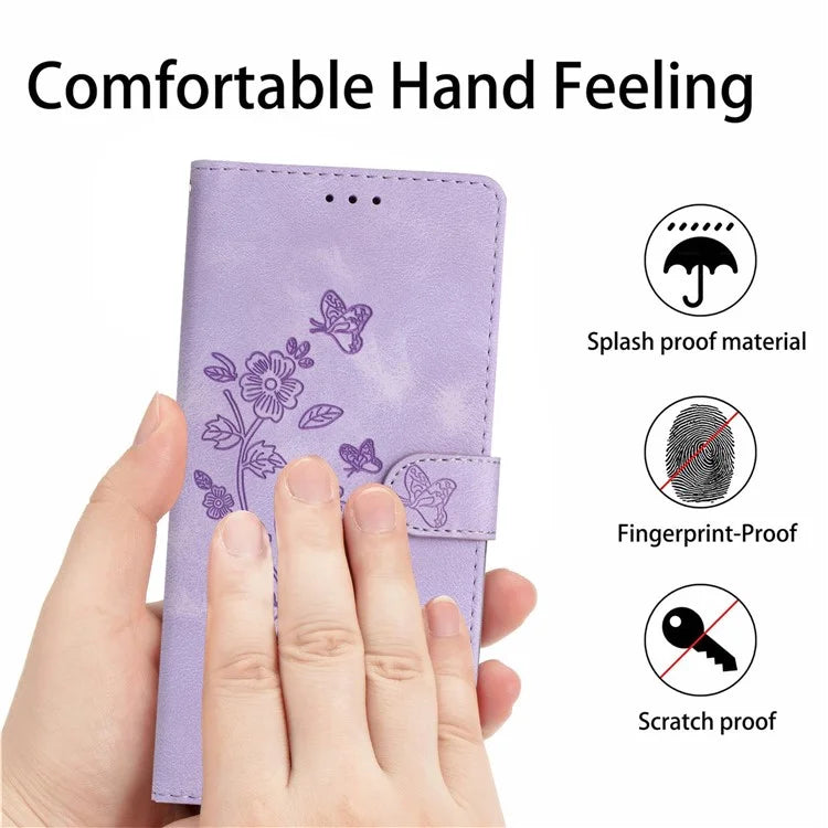 For Samsung Galaxy A05 4G Case PU Leather Stand Cover Magnetic Phone Shell Imprinted Wallet