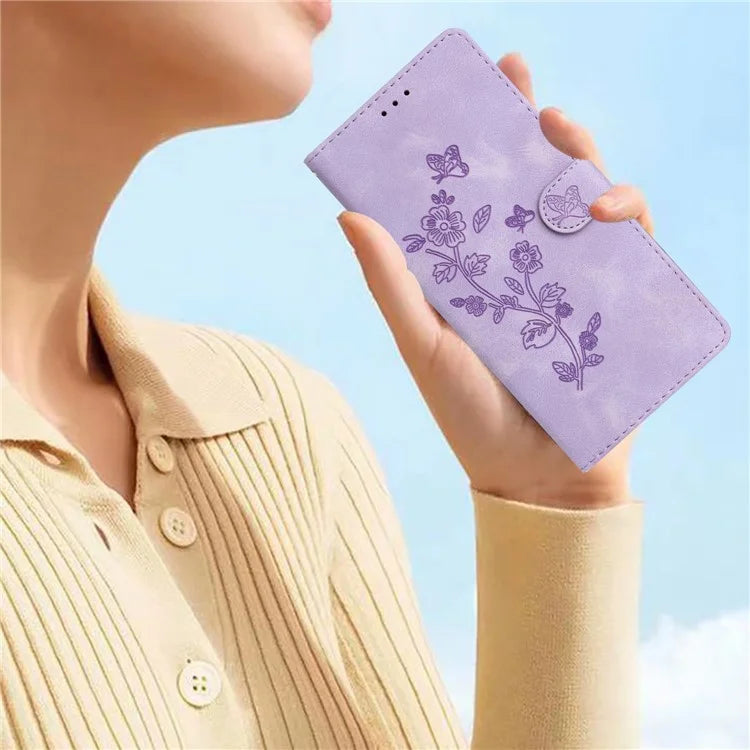 For Samsung Galaxy A05 4G Case PU Leather Stand Cover Magnetic Phone Shell Imprinted Wallet
