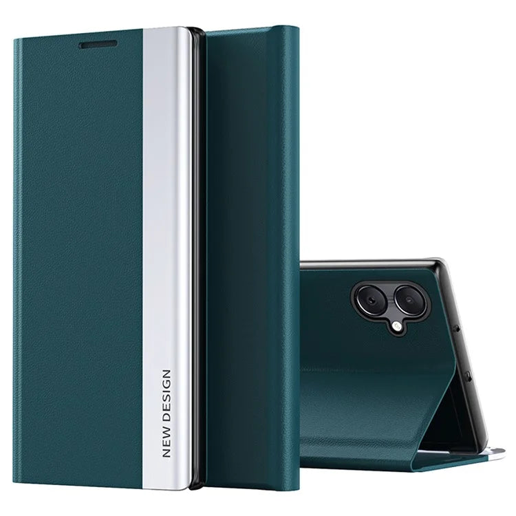For Samsung Galaxy A05 4G Case Stand Leather Electroplating Phone Cover