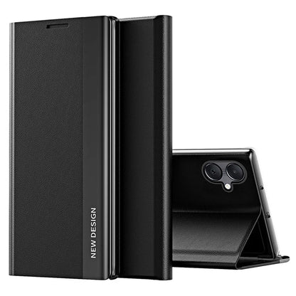 For Samsung Galaxy A05 4G Case Stand Leather Electroplating Phone Cover