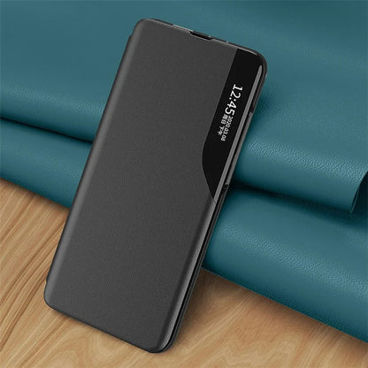 For Samsung Galaxy A05 4G Case PU Leather Stand View Window Phone Cover