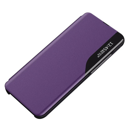 For Samsung Galaxy A05 4G Case PU Leather Stand View Window Phone Cover