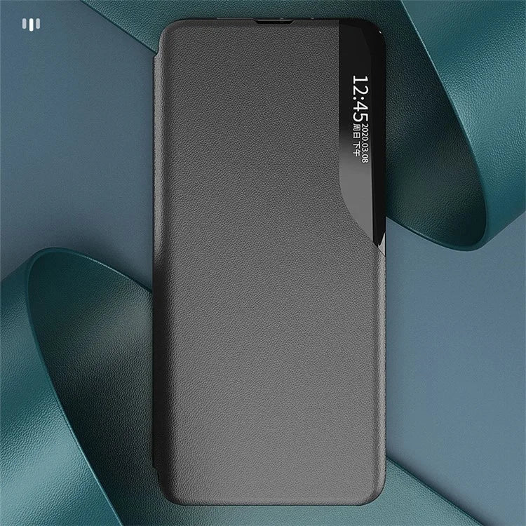 For Samsung Galaxy A05 4G Case PU Leather Stand View Window Phone Cover