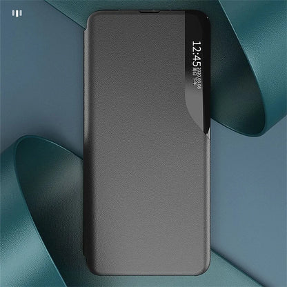For Samsung Galaxy A05 4G Case PU Leather Stand View Window Phone Cover
