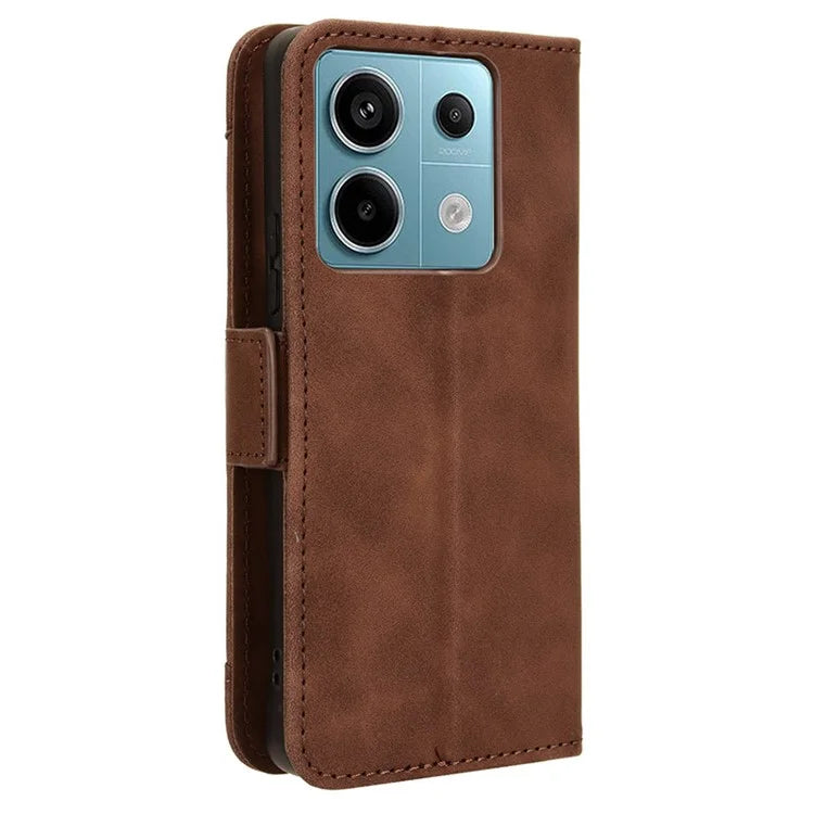 For Xiaomi Redmi Note 13 Pro 5G / Poco X6 5G PU Leather Case Phone Cover with Wallet Stand
