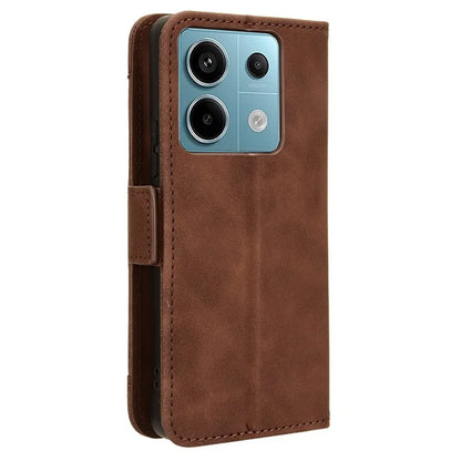 For Xiaomi Redmi Note 13 Pro 5G / Poco X6 5G PU Leather Case Phone Cover with Wallet Stand