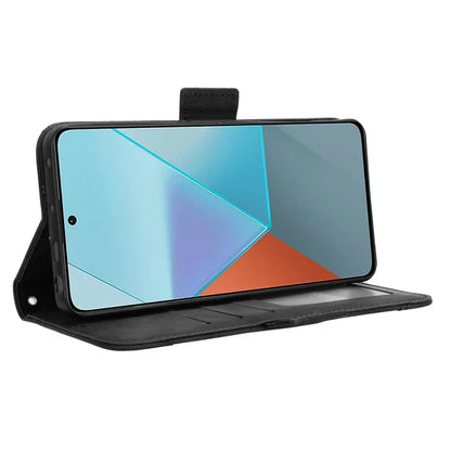 For Xiaomi Redmi Note 13 Pro 5G / Poco X6 5G PU Leather Case Phone Cover with Wallet Stand