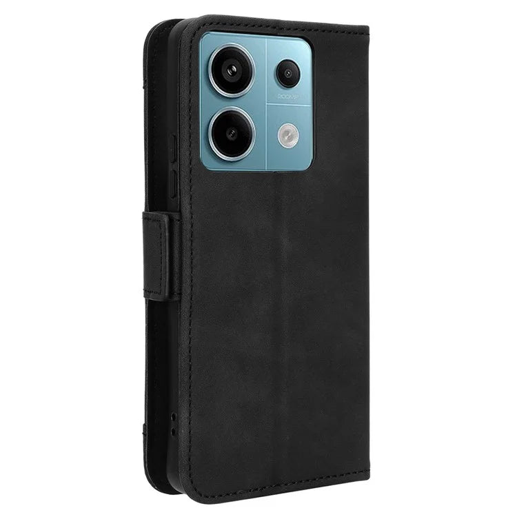 For Xiaomi Redmi Note 13 Pro 5G / Poco X6 5G PU Leather Case Phone Cover with Wallet Stand
