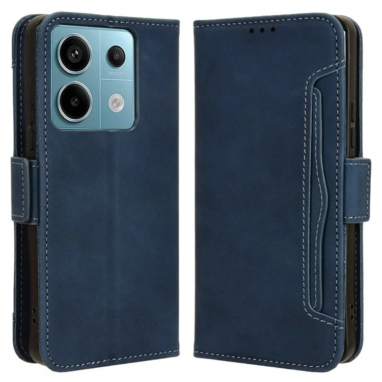 For Xiaomi Redmi Note 13 Pro 5G / Poco X6 5G PU Leather Case Phone Cover with Wallet Stand