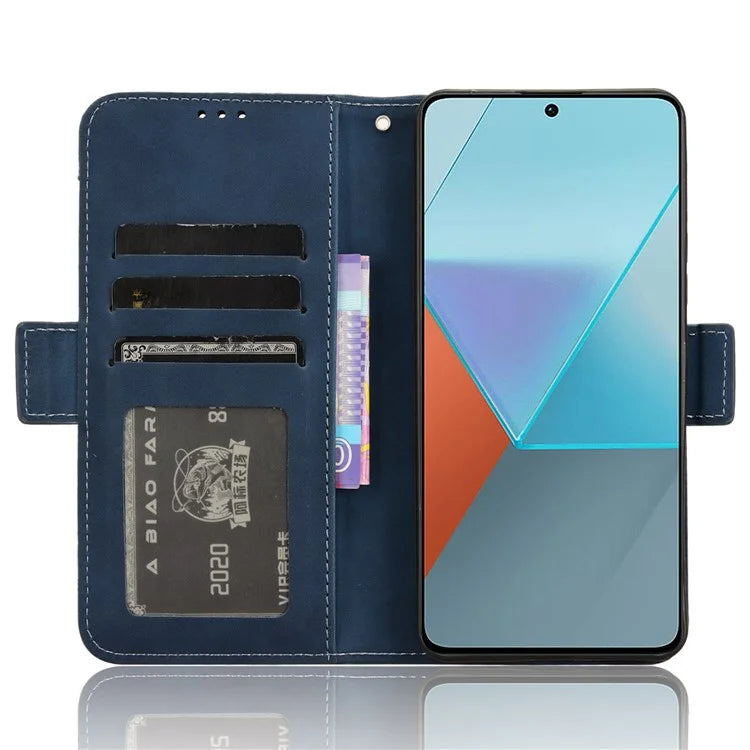 For Xiaomi Redmi Note 13 Pro 5G / Poco X6 5G PU Leather Case Phone Cover with Wallet Stand