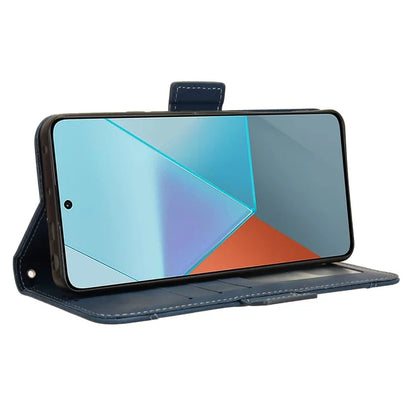 For Xiaomi Redmi Note 13 Pro 5G / Poco X6 5G PU Leather Case Phone Cover with Wallet Stand