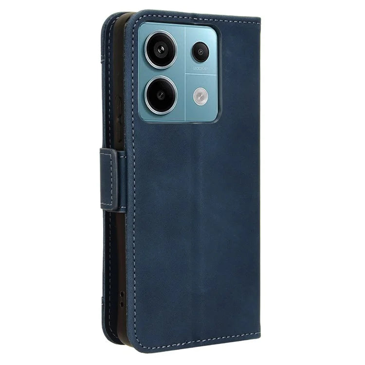 For Xiaomi Redmi Note 13 Pro 5G / Poco X6 5G PU Leather Case Phone Cover with Wallet Stand