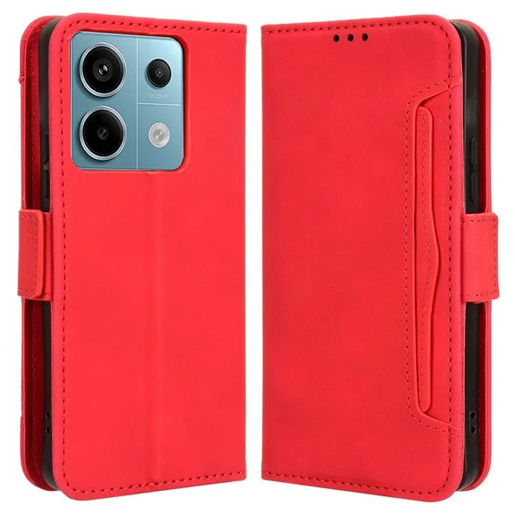 For Xiaomi Redmi Note 13 Pro 5G / Poco X6 5G PU Leather Case Phone Cover with Wallet Stand