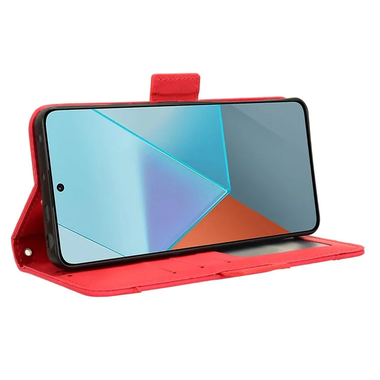 For Xiaomi Redmi Note 13 Pro 5G / Poco X6 5G PU Leather Case Phone Cover with Wallet Stand