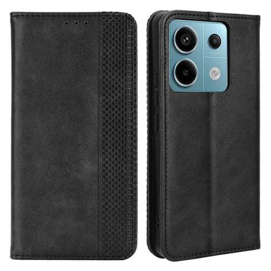 For Xiaomi Redmi Note 13 Pro 5G / Poco X6 5G Phone Case Wallet Retro PU Leather Cell Phone Cover
