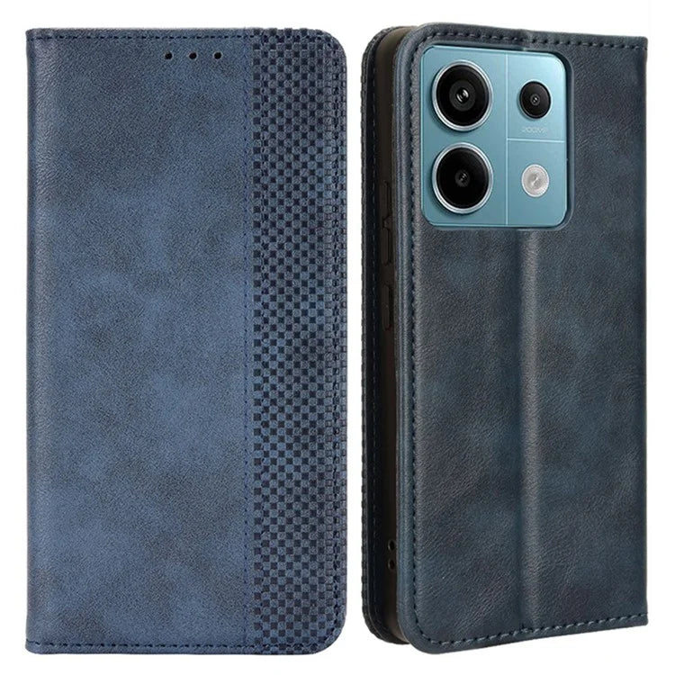 For Xiaomi Redmi Note 13 Pro 5G / Poco X6 5G Phone Case Wallet Retro PU Leather Cell Phone Cover