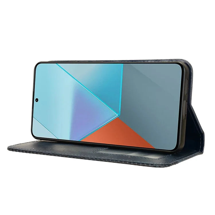 For Xiaomi Redmi Note 13 Pro 5G / Poco X6 5G Phone Case Wallet Retro PU Leather Cell Phone Cover