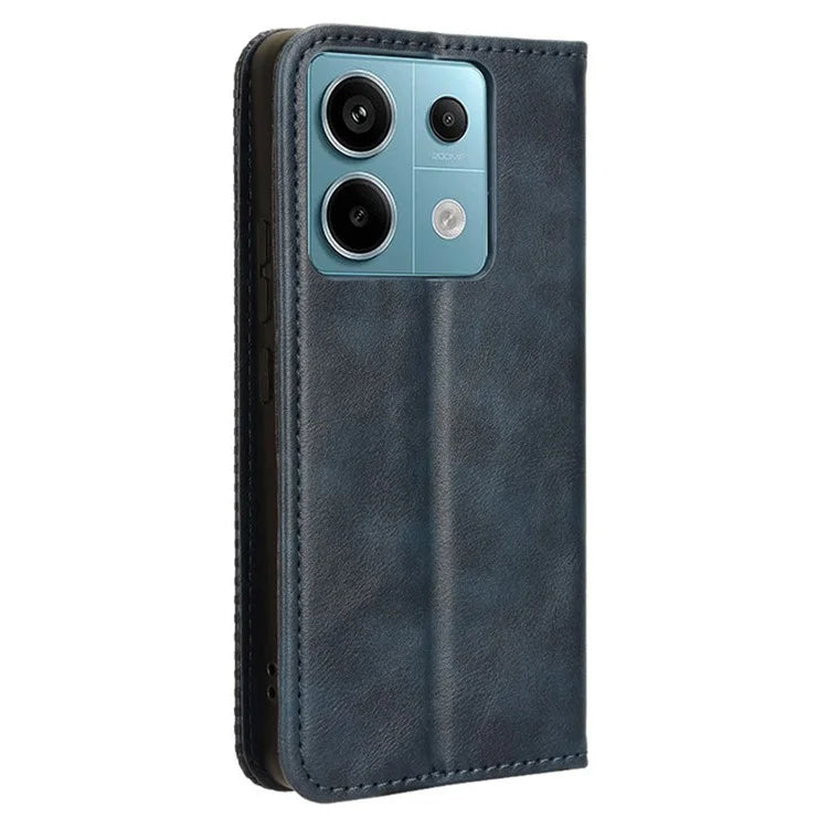 For Xiaomi Redmi Note 13 Pro 5G / Poco X6 5G Phone Case Wallet Retro PU Leather Cell Phone Cover