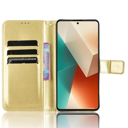 For Xiaomi Redmi Note 13 5G Case Crazy Horse Texture Phone Wallet Cover