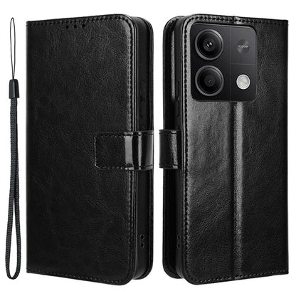 For Xiaomi Redmi Note 13 5G Case Crazy Horse Texture Phone Wallet Cover