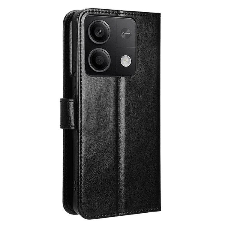 For Xiaomi Redmi Note 13 5G Case Crazy Horse Texture Phone Wallet Cover