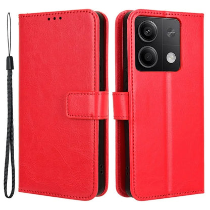 For Xiaomi Redmi Note 13 5G Case Crazy Horse Texture Phone Wallet Cover