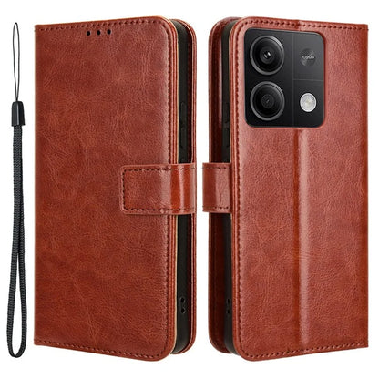 For Xiaomi Redmi Note 13 5G Case Crazy Horse Texture Phone Wallet Cover