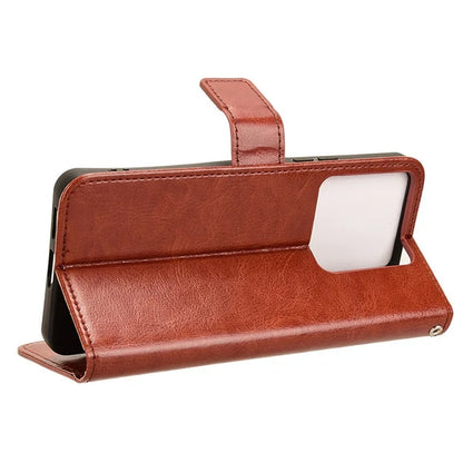 For Xiaomi Redmi Note 13 5G Case Crazy Horse Texture Phone Wallet Cover