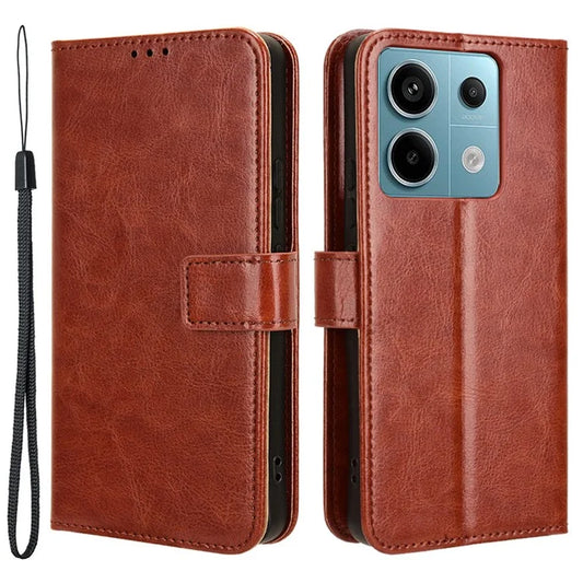 For Xiaomi Redmi Note 13 Pro 5G / Poco X6 5G Case PU Leather Phone Stand Cover