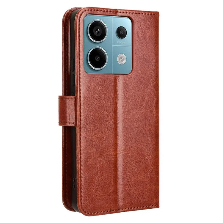 For Xiaomi Redmi Note 13 Pro 5G / Poco X6 5G Case PU Leather Phone Stand Cover