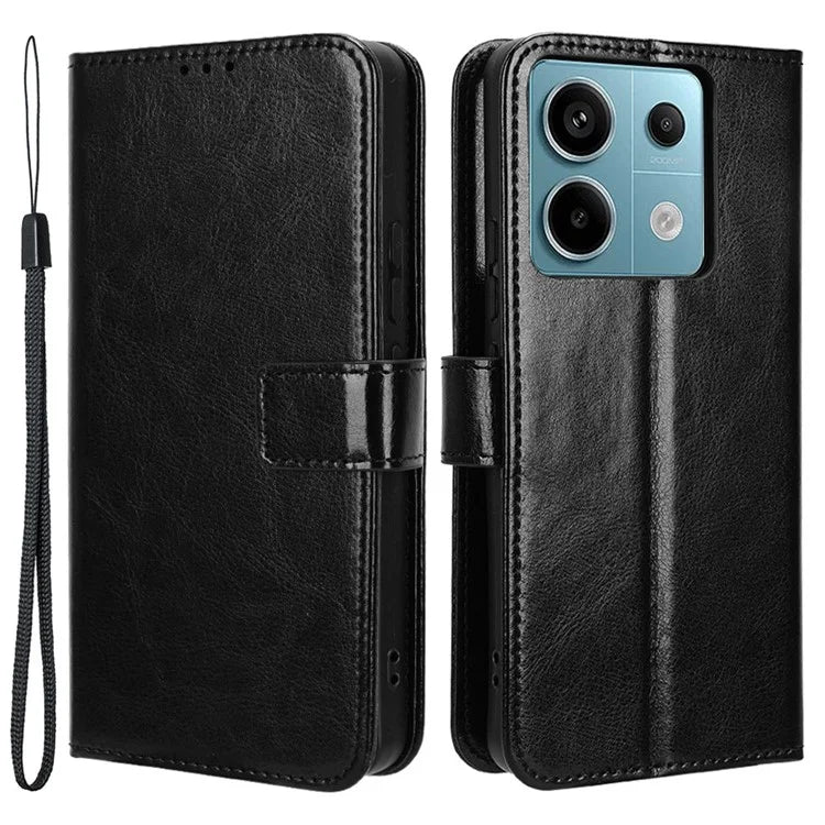 For Xiaomi Redmi Note 13 Pro 5G / Poco X6 5G Case PU Leather Phone Stand Cover