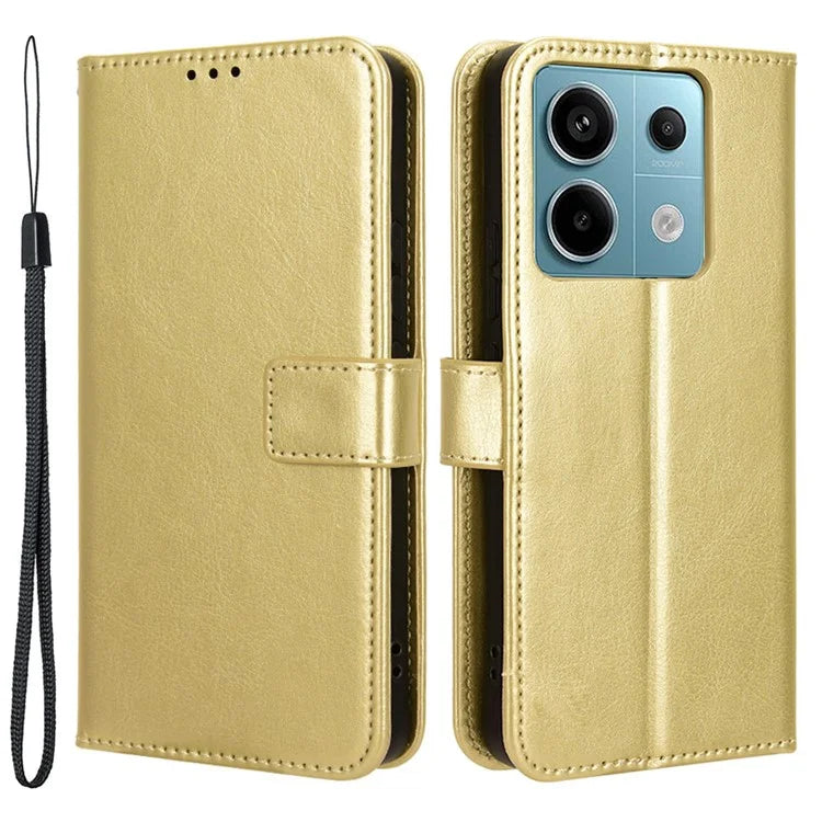 For Xiaomi Redmi Note 13 Pro 5G / Poco X6 5G Case PU Leather Phone Stand Cover