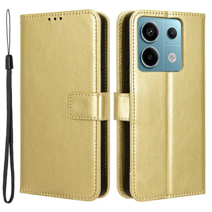 For Xiaomi Redmi Note 13 Pro 5G / Poco X6 5G Case PU Leather Phone Stand Cover